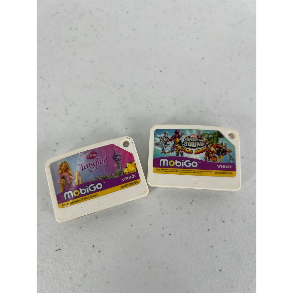 VTech MobiGo Games Lot Disney Tangled & Marvel Super Hero Squad Sports Heroes - Picture 8 of 8